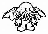 Cthulhu sketch template