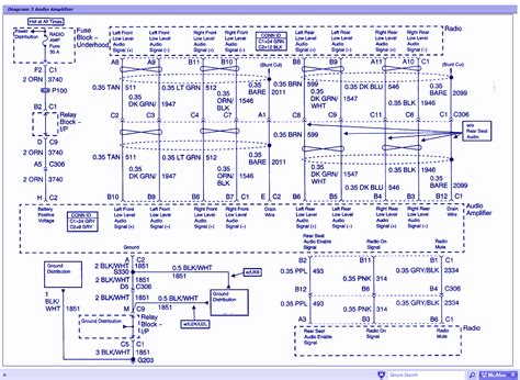 gmc sierra  audio amplifier wiring diagram auto wiring diagrams