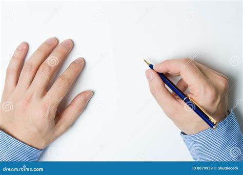 person writing  paper stock image image  person message