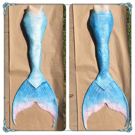 pictures   mermaid tail  blue  pink colors   side