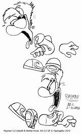 Rayman sketch template