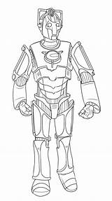 Coloring Cyberman Who Pages Doctor Tardis Colouring Colour Steel Real Dr Own Deviantart Book Printable Ambush Outline Books Adult Atom sketch template