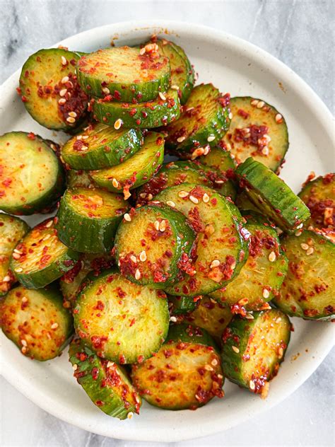 minute korean spicy cucumber salad winniesbalance