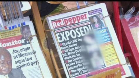 Ugandan Homosexuals Named In Red Pepper Paper Bbc News