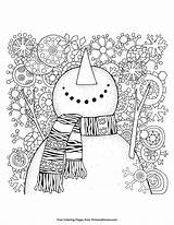 Winter Coloring Snowman Pages Printable Primarygames Pdf Color Adult Sheets Book Print Christmas Ebook Mandala sketch template