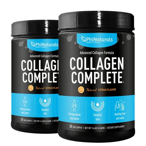 collagen complete hydrolyzed protein powder pack   citrus