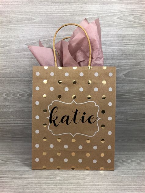 personalized gift bag custom gift bag etsy