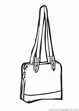 Purse Coloring Handbag Template sketch template