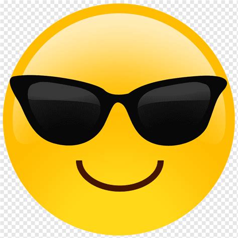 sunglasses emoji smiley smirk emoji wajah hati emotikon png pngwing