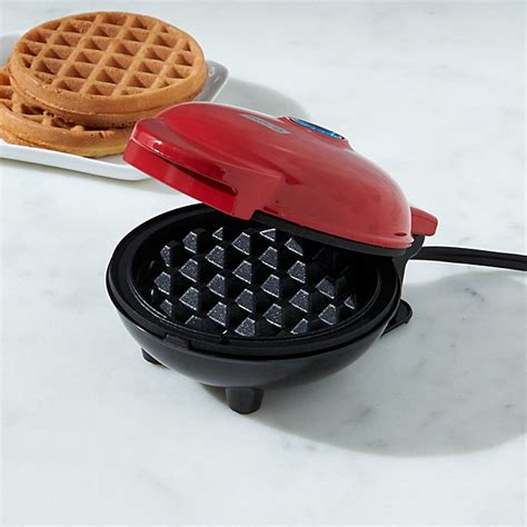 Dash Red Mini Waffle Maker Crate And Barrel