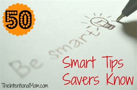 smart tips savers   intentional mom