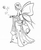 Fairy Coloring Butterfly Plum Sugar Pages Drawing Drawings Fairies Deviantart Fantasy Princess Adult Colouring Color sketch template