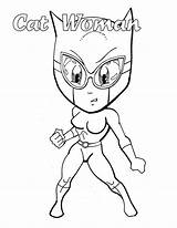Catwoman Printable sketch template