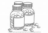 Medicine Draw Bottles Drawing Bottle Step Everyday Objects Pill Drawings Tutorials Drawingtutorials101 Choose Board sketch template