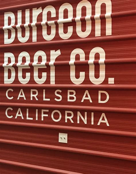 burgeon beer  carlsbad brewery sdbw stone brewery carlsbad california gastro pubs san