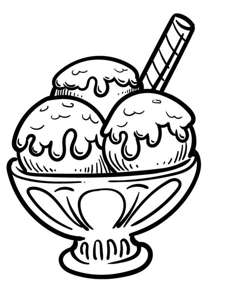 ice cream  children coloring page  printable coloring pages