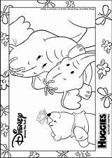 Coloring Pages Heffalump Pooh Lumpy Winnie Colouring Color Stencils Huggies Comments sketch template