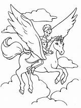 Coloring Pegasus Pages Popular sketch template
