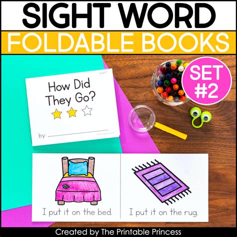 sight word mini books  prep sight word readers set