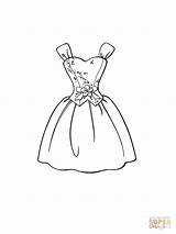 Coloring Pages Prom Dress Getcolorings sketch template