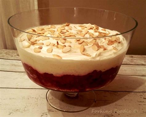 forking foodie luxury sherry trifle with fresh