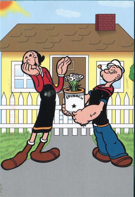 X8225 Postcard Popeye And Olive Advertisement For T