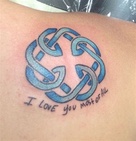 celtic knot meaning father daughter with fathers handwriting tattoo tattoos pinterest