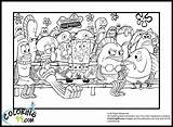Squarepants Hectic Chaotic sketch template