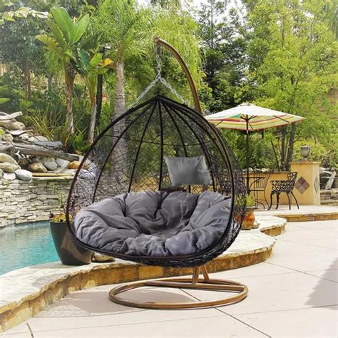 Cutright Double Swing Chair With Stand With Images Patio Swing