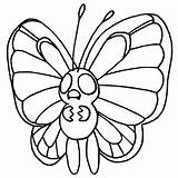 Pokemon Butterfree Coloring Pages Kolorowanki Pokémon Drawings Rysunki Morningkids sketch template