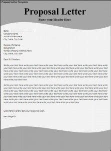 proposal letter template  word templates proposal letter
