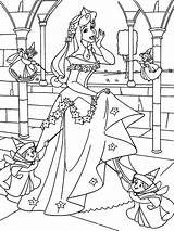 Coloring Aurora Pages Printable Princess Colouring Disney Sleeping Beauty Library Clipart Comments Coloringhome sketch template