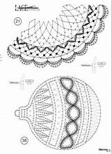Needle Bobbin Motif Lacemaking Crochet sketch template