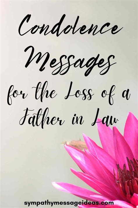 condolence messages  loss  father  law sympathy message ideas