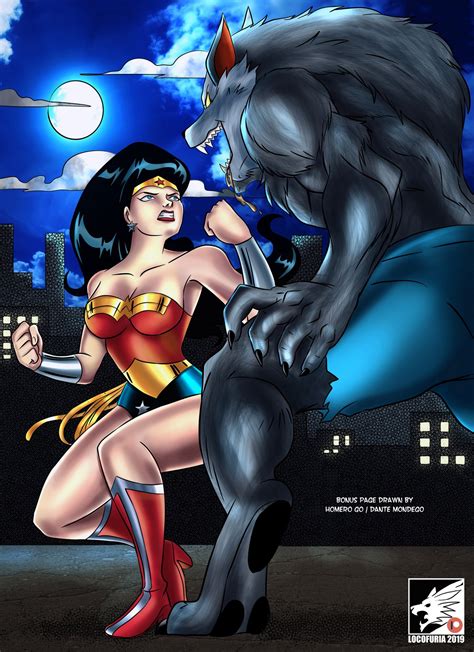 Anthro Wonder Woman Vs Werewolf Locofuria Porn Comics
