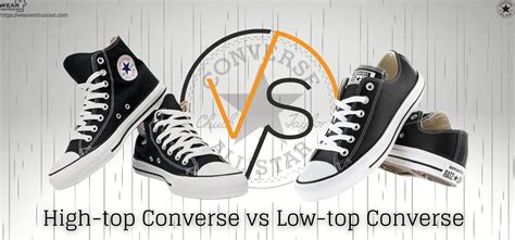 high top   top converse key differences