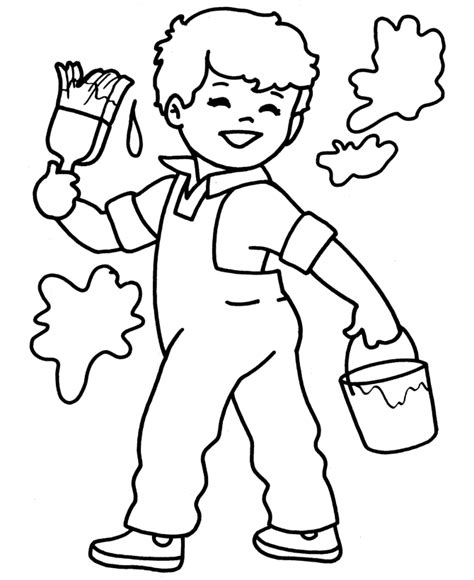 cleaning coloring pages coloring home