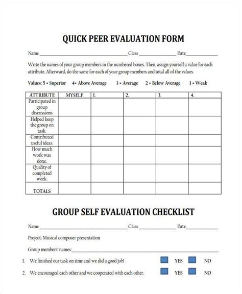 peer evaluation forms   ms word excel  nude porn