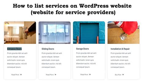 list services  wordpress website website  service