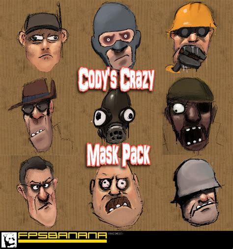 Crazy Spy Mask Pack [team Fortress 2] [skin Mods]