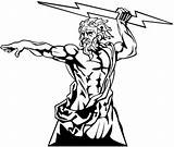 Zeus Coloring Wrath Grecque Mythologie Mythology Dieux Albumdecoloriages 문신 Esmirna 예술 Critic sketch template