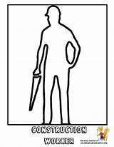 Worker Construction Coloring Pages Popular sketch template