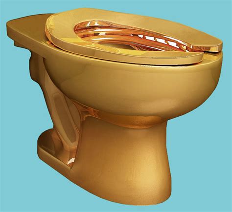 guggenheim  install  fully functioning solid gold toilet