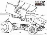 Car Coloring Sprint Pages Race Dirt Cars Drawing Colouring Late Model Color Racing Printable Drawings Template Clipart Wingless Track Sketch sketch template