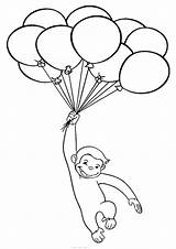 Curious George Momjunction Coloring sketch template