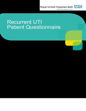 fillable  recurrent uti patient questionnaire fax email print