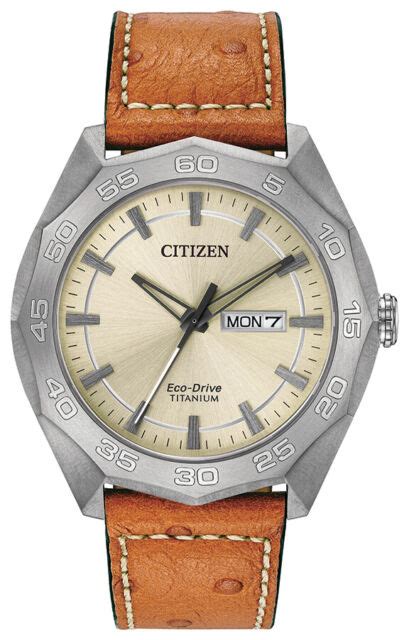 citizen super titanium armor eco drive men s watch aw1660 51h ebay
