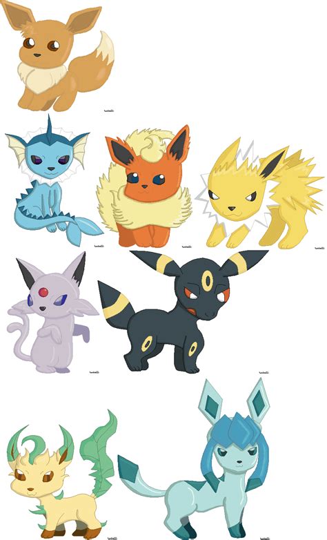 eevee family  tenko  deviantart