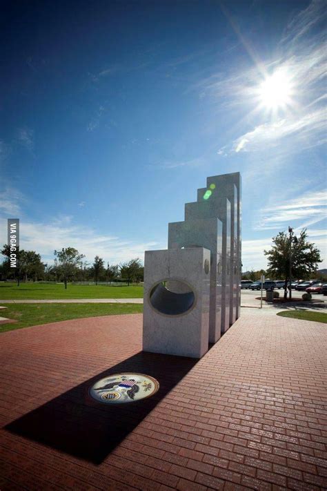 this veterans day memorial can only be seen properly today 9gag