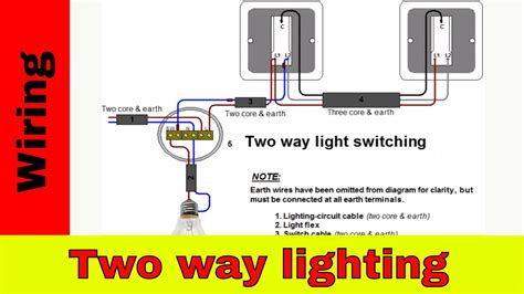 wire   light switchtwo  lighting circuit youtube